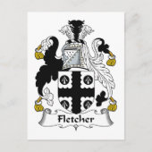 Carte Postale Fletcher Family Crest (Devant)