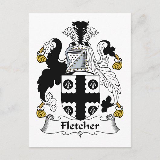 Carte Postale Fletcher Family Crest (Devant)