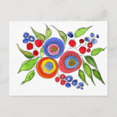 Carte Postale Fleur (Devant)