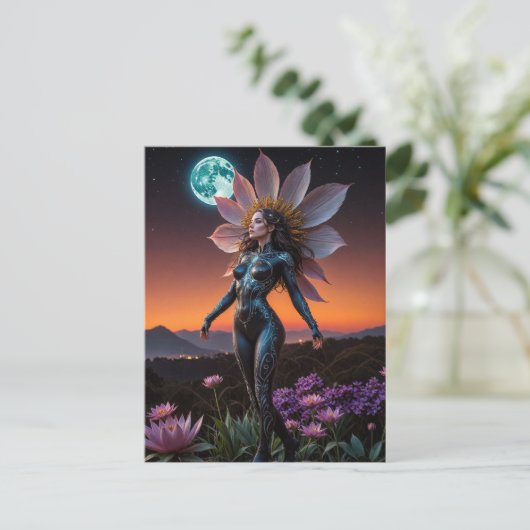 Carte Postale Fleur (Debout devant)