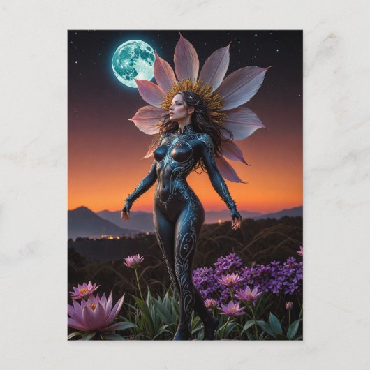 Carte Postale Fleur (Devant)