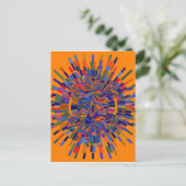 Carte Postale Fleur Abstraite (Debout devant)