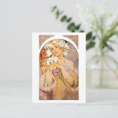 Carte Postale Fleur Alphonse Mucha (Debout devant)