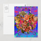 Carte Postale Fleur amis (Devant / Derrière)
