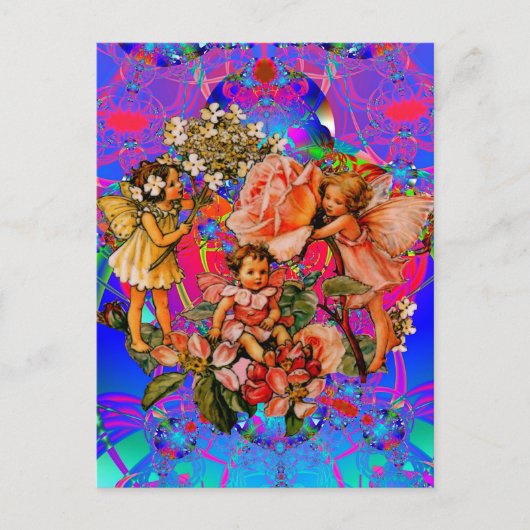 Carte Postale Fleur amis (Devant)