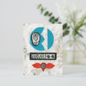 Carte postale Fleur apportée (Debout devant)