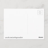 Carte Postale Fleur aquarelle tropicale Heliconia Griffe de Homa (Dos)