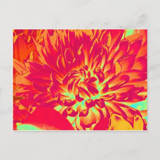 Carte Postale Fleur Art numérique (Devant)
