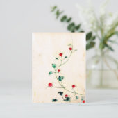 Carte Postale Fleur asiatique (Debout devant)