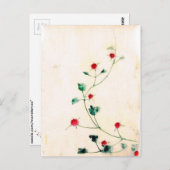 Carte Postale Fleur asiatique (Devant / Derrière)