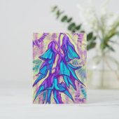 Carte Postale Fleur australienne d'oiseaux, Flore Tropicale Turq (Debout devant)