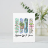 Carte Postale Fleur avec Grace Garden Floral Art (Debout devant)