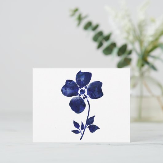 Carte Postale Fleur bleue (Debout devant)