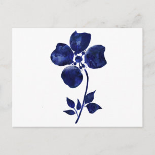 Carte Postale Fleur bleue