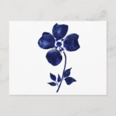 Carte Postale Fleur bleue (Devant)