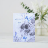 Carte Postale Fleur bleue (Debout devant)