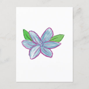 Carte Postale Fleur bleue