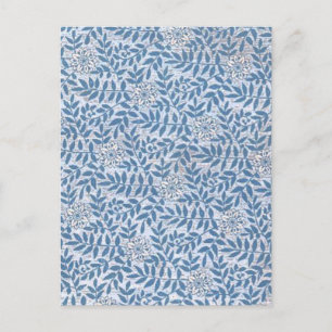 CARTE POSTALE FLEUR BLEUE ÉLÉGANTE