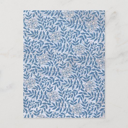 CARTE POSTALE FLEUR BLEUE ÉLÉGANTE (Devant)