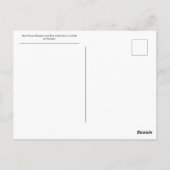 Carte Postale Fleur bleue en fleurs et bourgeon au bout d'une ti (Dos)