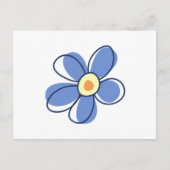 Carte Postale Fleur Bleue, Fleur Fleur, Fleur En Fleur (Devant)