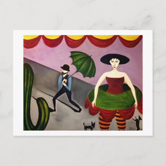 Carte Postale Fleur Cactus (Devant)