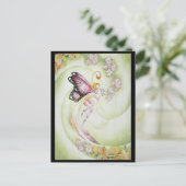 Carte Postale Fleur cerise (Debout devant)