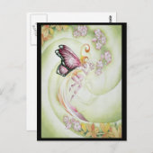 Carte Postale Fleur cerise (Devant / Derrière)