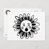 Carte Postale Fleur chantante (Devant / Derrière)