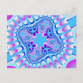 Carte postale Fleur Congelée Personnalisée (Devant)