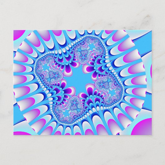 Carte postale Fleur Congelée Personnalisée (Devant)