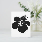 Carte Postale Fleur d'aloha noir (Debout devant)
