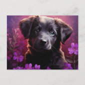 Carte Postale Fleur d'Amour Canine (Devant)