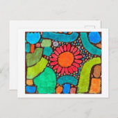 Carte Postale Fleur dans la vallée, Klee (Devant / Derrière)