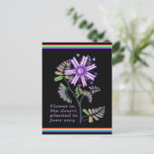 Carte postale Fleur dans le désert (Debout devant)