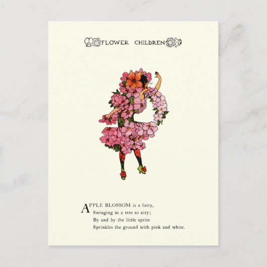 Carte Postale Fleur d'Apple (Devant)
