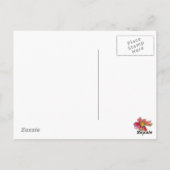 Carte Postale Fleur d'aquarelle Red Zinnia Hello Friend (Dos)