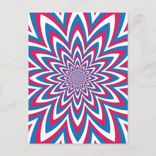 Carte Postale Fleur d'Art Patriotique (Devant)