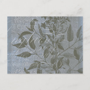 Carte Postale Fleur de Bleu I