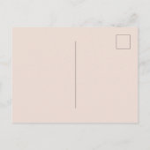 Carte Postale Fleur de blush rose crème (Dos)