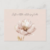 Carte Postale Fleur de blush rose crème (Devant)