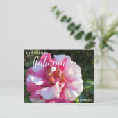 Carte Postale Fleur de Camellia Alabama (Debout devant)