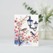 Carte Postale Fleur de cerise (Debout devant)