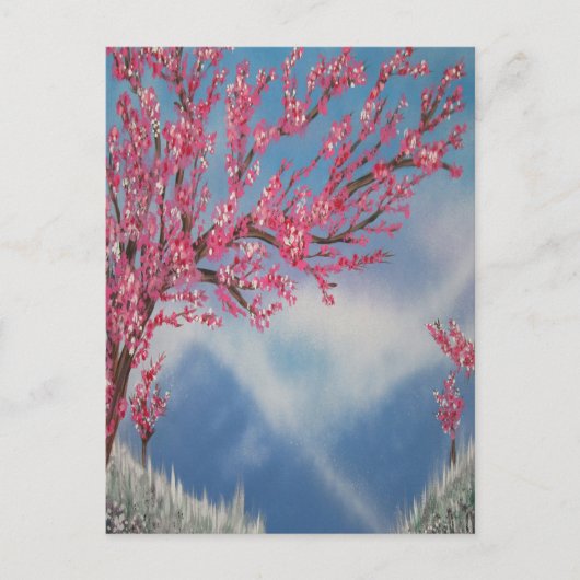 Carte Postale Fleur de cerise (Devant)