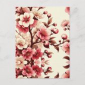 Carte Postale Fleur de Cerisier (Devant)