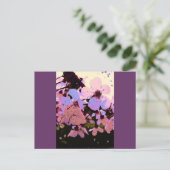 Carte Postale Fleur de cerisier rose (Debout devant)