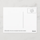 Carte Postale Fleur de cerisier rose chaud (Dos)