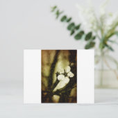 Carte Postale Fleur de cerisier sépia (Debout devant)