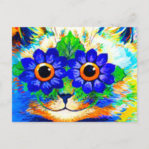 Carte Postale Fleur de chat