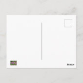 Carte Postale Fleur de Clé ou Araignée - Rose violet blanc (Dos)